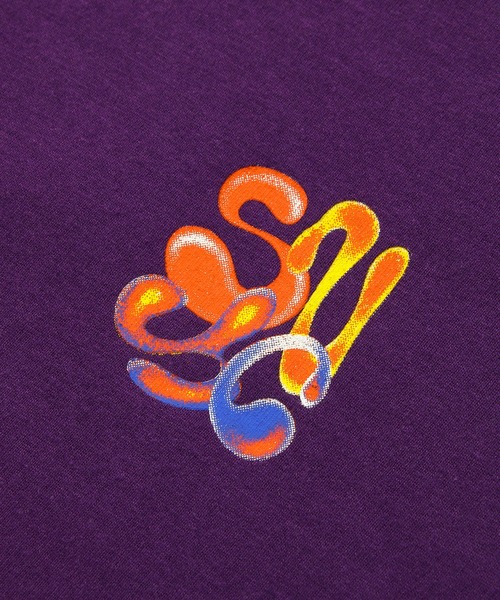 Saturdays NYC(サタデーズ ニューヨークシティ )の「Stacked Airbrush Snyc SS Tee(Tシャツ/カットソー・レディース・パープル/ブラック・L/M/S/X-SMALL)」の16枚目の写真