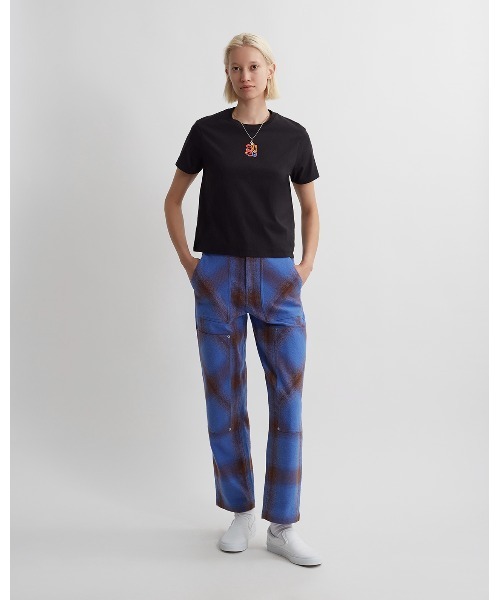 Saturdays NYC(サタデーズ ニューヨークシティ )の「Stacked Airbrush Snyc SS Tee(Tシャツ/カットソー・レディース・パープル/ブラック・L/M/S/X-SMALL)」の5枚目の写真