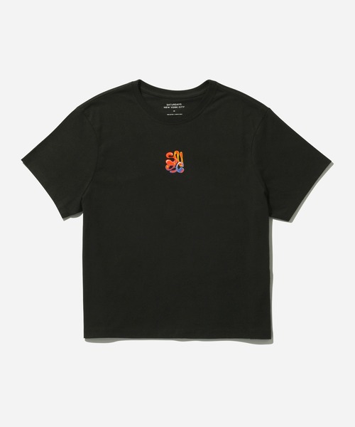 Saturdays NYC(サタデーズ ニューヨークシティ )の「Stacked Airbrush Snyc SS Tee(Tシャツ/カットソー・レディース・パープル/ブラック・L/M/S/X-SMALL)」の20枚目の写真