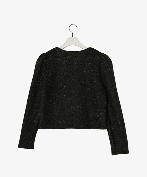 SONA(ソナ)の「SONYUNARA ゴールドボタンツイードジャケット(ノーカラージャケット・レディース・ブラック・ONE SIZE)」の15枚目の写真