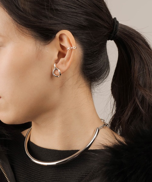 ANOH（アノー）の「リングフックピアス（ピアス（両耳用）・レディース・シルバー/ゴールド・FREE）」の13枚目の写真