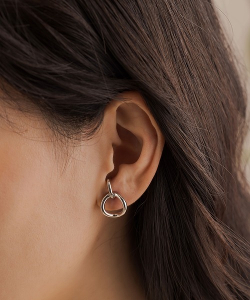 ANOH（アノー）の「リングフックピアス（ピアス（両耳用）・レディース・シルバー/ゴールド・FREE）」の11枚目の写真