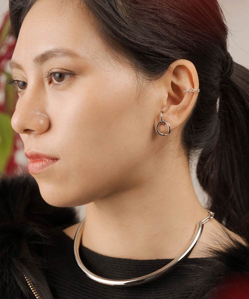 ANOH（アノー）の「リングフックピアス（ピアス（両耳用）・レディース・シルバー/ゴールド・FREE）」の15枚目の写真