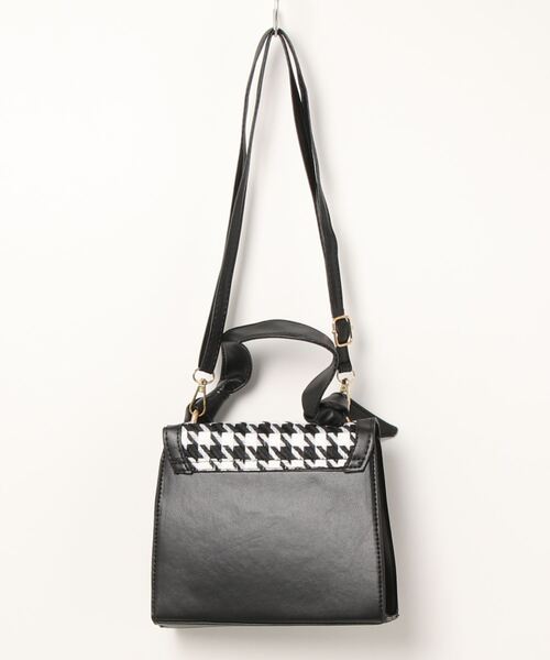 clear（クリア）の「千鳥柄ハンドバッグ（ハンドバッグ・レディース・ベージュ/ブラック・F）」の3枚目の写真