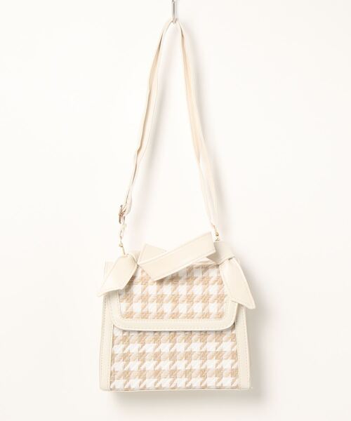clear（クリア）の「千鳥柄ハンドバッグ（ハンドバッグ・レディース・ベージュ/ブラック・F）」の12枚目の写真