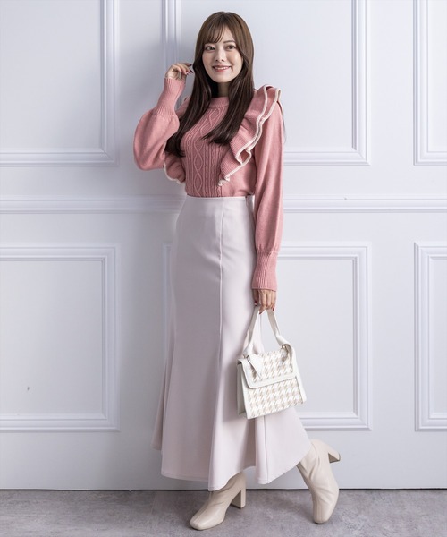 clear（クリア）の「千鳥柄ハンドバッグ（ハンドバッグ・レディース・ベージュ/ブラック・F）」の8枚目の写真