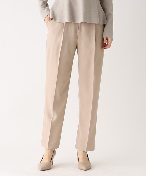 index（インデックス）の「◆ストレッチカルゼ テーパードパンツ（その他パンツ・レディース・ネイビー/ベビーピンク/ライトベージュ・36/38/40/42）」の4枚目の写真
