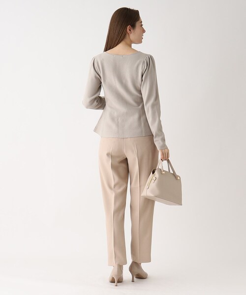 index（インデックス）の「◆ストレッチカルゼ テーパードパンツ（その他パンツ・レディース・ネイビー/ベビーピンク/ライトベージュ・36/38/40/42）」の11枚目の写真