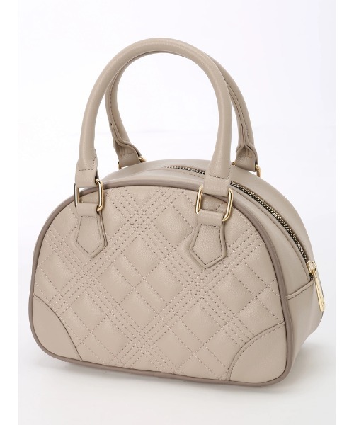 LIPSERVICE（リップサービス）の「LSチャームキルティングミニバッグ（ハンドバッグ・レディース・ピンクベージュ/ブラック・FREE）」の5枚目の写真