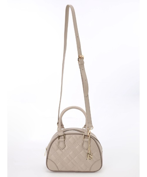 LIPSERVICE（リップサービス）の「LSチャームキルティングミニバッグ（ハンドバッグ・レディース・ピンクベージュ/ブラック・FREE）」の6枚目の写真