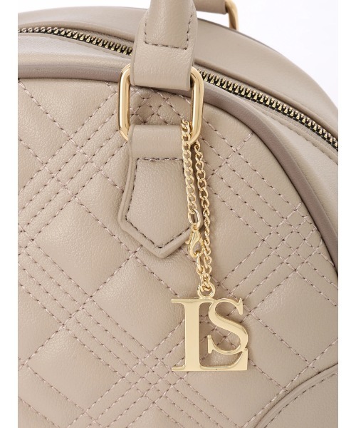 LIPSERVICE（リップサービス）の「LSチャームキルティングミニバッグ（ハンドバッグ・レディース・ピンクベージュ/ブラック・FREE）」の9枚目の写真
