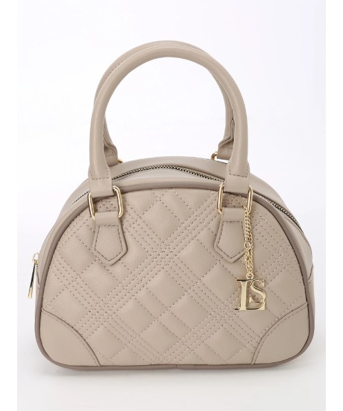 LIPSERVICE（リップサービス）の「LSチャームキルティングミニバッグ（ハンドバッグ・レディース・ピンクベージュ/ブラック・FREE）」の8枚目の写真