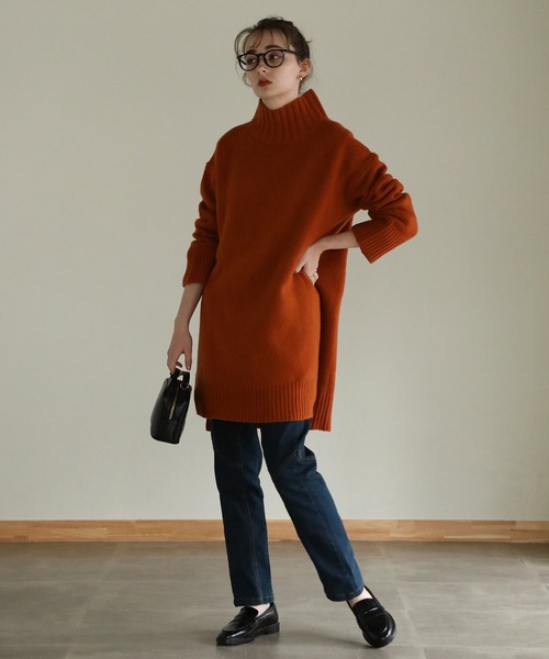 aity(アイティ)の「ウエストリブデニムサルエルパンツ(デニムパンツ・レディース・ブルー/ワンウォッシュ/ネイビー・M)」の1枚目の写真