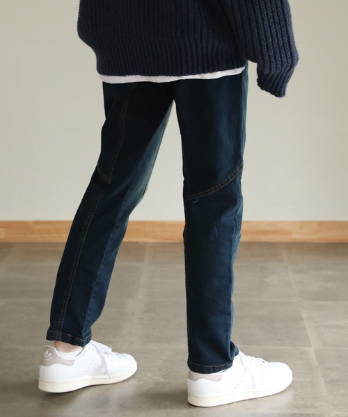 aity(アイティ)の「ウエストリブデニムサルエルパンツ(デニムパンツ・レディース・ブルー/ワンウォッシュ/ネイビー・M)」の7枚目の写真