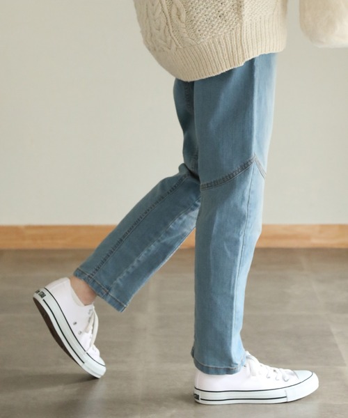 aity(アイティ)の「ウエストリブデニムサルエルパンツ(デニムパンツ・レディース・ブルー/ワンウォッシュ/ネイビー・M)」の13枚目の写真