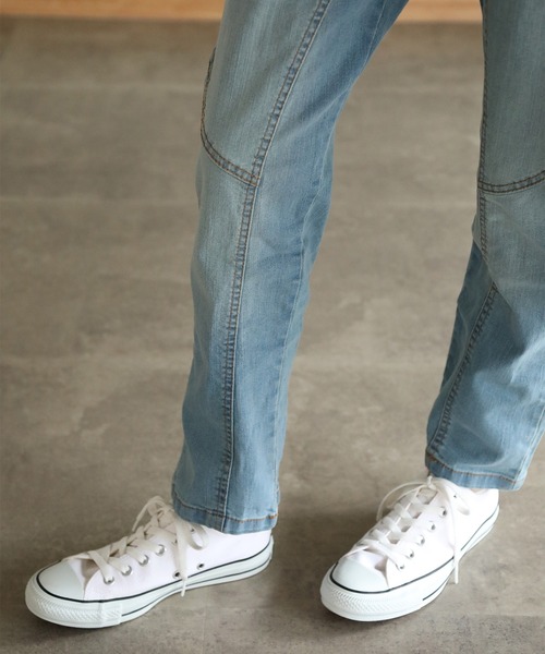aity(アイティ)の「ウエストリブデニムサルエルパンツ(デニムパンツ・レディース・ブルー/ワンウォッシュ/ネイビー・M)」の14枚目の写真