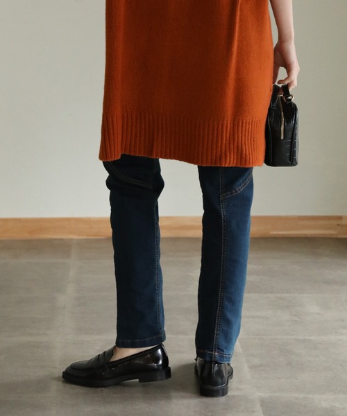 aity(アイティ)の「ウエストリブデニムサルエルパンツ(デニムパンツ・レディース・ブルー/ワンウォッシュ/ネイビー・M)」の21枚目の写真