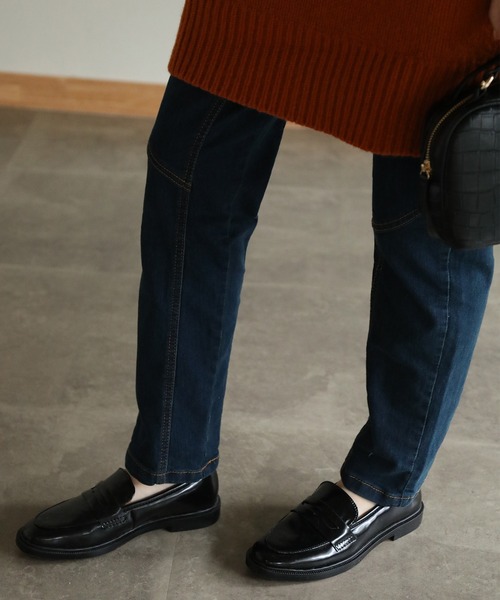 aity(アイティ)の「ウエストリブデニムサルエルパンツ(デニムパンツ・レディース・ブルー/ワンウォッシュ/ネイビー・M)」の22枚目の写真