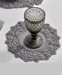 aimoha（アイモハ）の「レース柄シリコンマット【４サイズ】（ランチョンマット/テーブルウェア）」