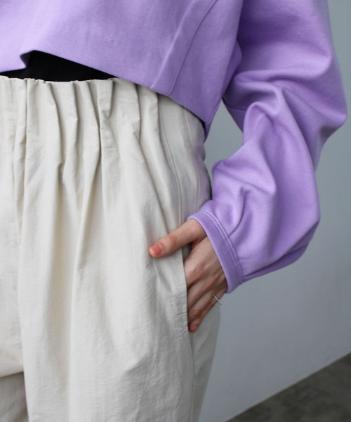 GeeRA（ジーラ）の「タックデザインストレートワイドパンツ（その他パンツ・レディース・アイボリー/ブラック/ピンク・X-LARGE/SMALL/LARGE/MEDIUM）」の7枚目の写真