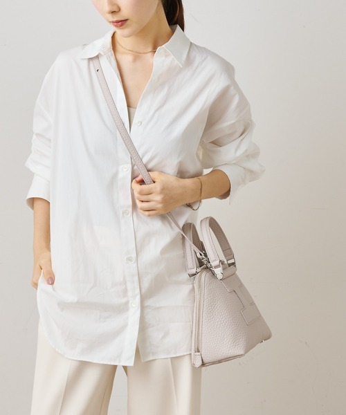 イアクッチトートバッグ アイボリー/ベージュ イアクッチ IACUCCI トートバッグ - キャンバス×レザー