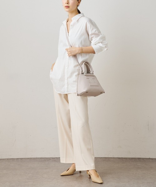 イアクッチ ベージュ レザー ハンドバッグ IACUCCI｜イアクッチのバッグ（ベージュ系）通販 - ZOZOTOWN