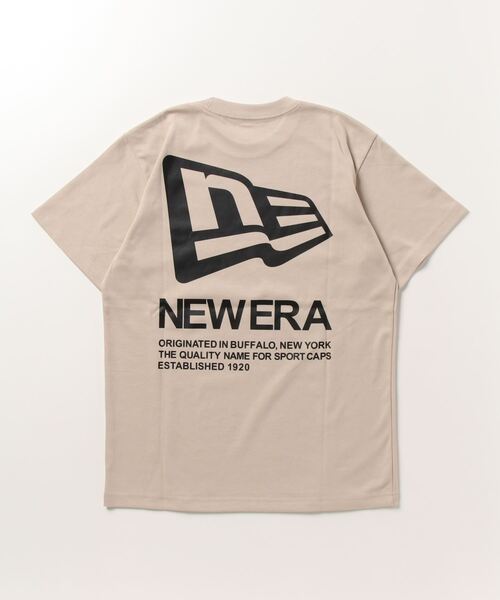 海外限定 New Era ロゴ バックプリント Tシャツ NEW ERA/ニューエラ バックプリントTシャツ スクエアロゴ