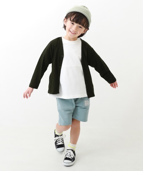 devirock（デビロック）の「UVカット カーディガン（カーディガン/ボレロ・キッズ・杢グレー/ブラック/ブルー系その他2/パープル系その他/ベージュ/オートミール/グリーン系その他/ブルー系その他・100cm/110cm/120cm/130cm/140cm/150cm/160cm）」の9枚目の写真