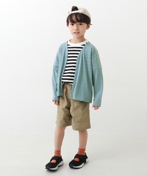 devirock（デビロック）の「UVカット カーディガン（カーディガン/ボレロ・キッズ・杢グレー/ブラック/ブルー系その他2/パープル系その他/ベージュ/オートミール/グリーン系その他/ブルー系その他・100cm/110cm/120cm/130cm/140cm/150cm/160cm）」の15枚目の写真