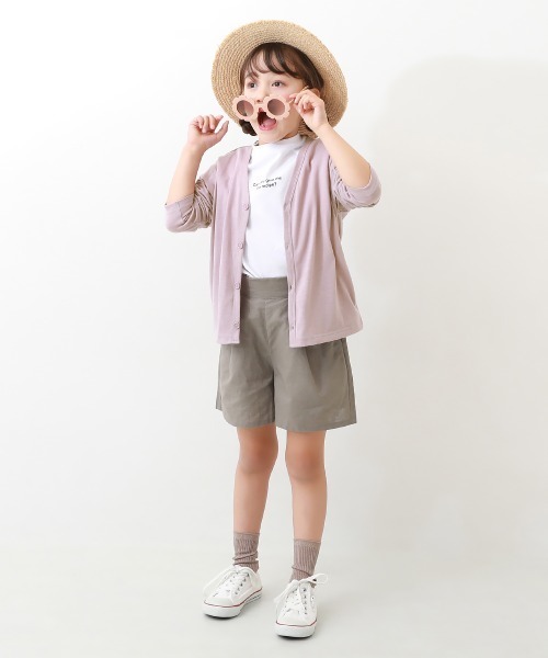 devirock（デビロック）の「UVカット カーディガン（カーディガン/ボレロ・キッズ・杢グレー/ブラック/ブルー系その他2/パープル系その他/ベージュ/オートミール/グリーン系その他/ブルー系その他・100cm/110cm/120cm/130cm/140cm/150cm/160cm）」の16枚目の写真