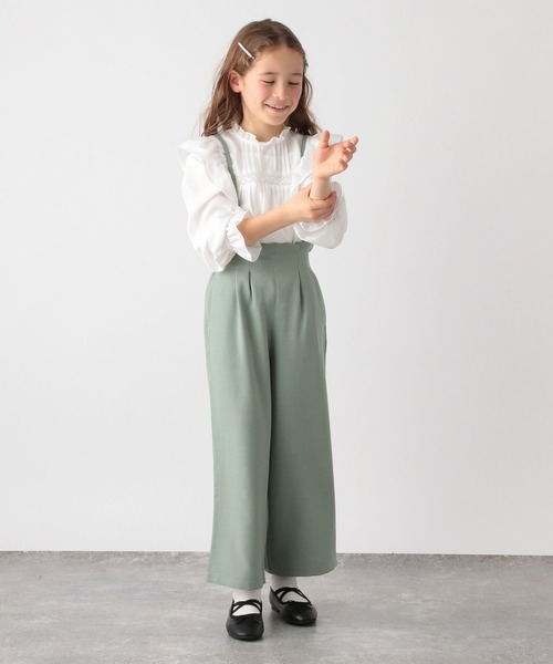 GLOBAL WORK(グローバルワーク)の「イージーケア/フリルブラウス/185907(シャツ/ブラウス・キッズ・ホワイト・140cm/150cm/120cm/110cm/130cm/100cm/160cm)」の6枚目の写真