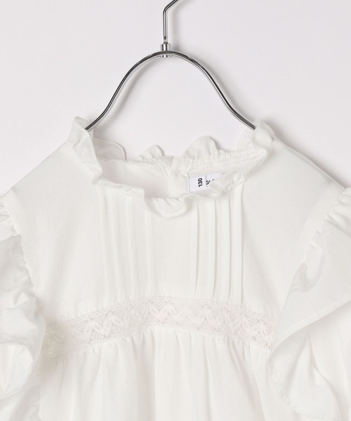 GLOBAL WORK(グローバルワーク)の「イージーケア/フリルブラウス/185907(シャツ/ブラウス・キッズ・ホワイト・140cm/150cm/120cm/110cm/130cm/100cm/160cm)」の7枚目の写真