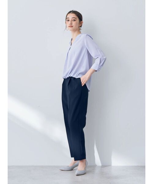 YECCA VECCA（イェッカヴェッカ）の「タックテーパードパンツ（その他パンツ・レディース・ライトベージュ/ネイビー/グリーン系その他3・M/L/S）」の22枚目の写真