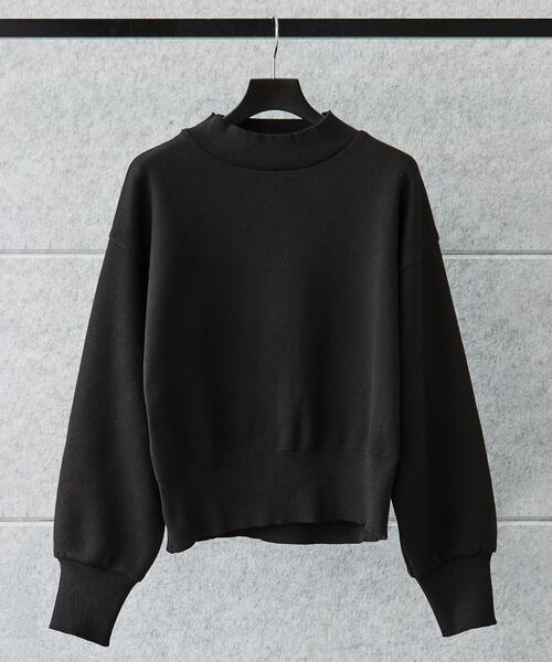 cloenc(クロエンス)の「◆ミラノリブ袖ボリュームニット(ニット/セーター・レディース・ブラック/ダークグレー/ホワイト系・00)」の18枚目の写真