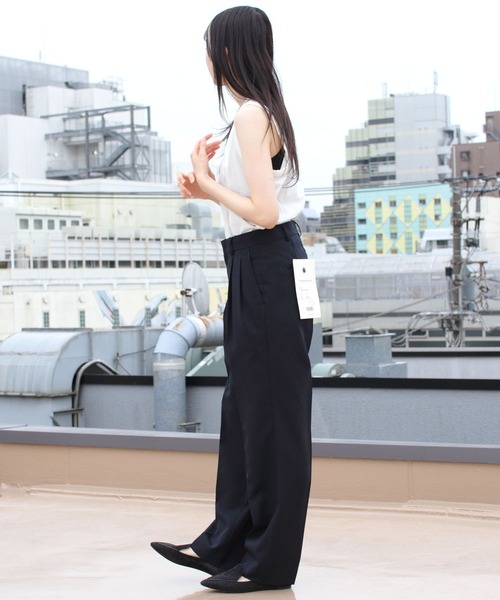 THE SHINZONE（ザ　シンゾーン）の「THE SHINZONE/シンゾーン　ハイツイストコットンスリーブレス　HIGH TWIST COTTON SLEEVELESS（Tシャツ/カットソー・レディース・ブラック/ホワイト/レッド/パープル・FREE）」の13枚目の写真