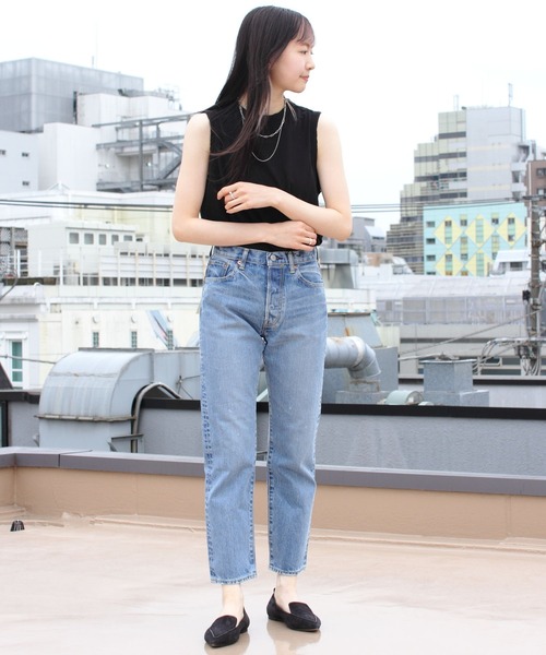 THE SHINZONE（ザ　シンゾーン）の「THE SHINZONE/シンゾーン　ハイツイストコットンスリーブレス　HIGH TWIST COTTON SLEEVELESS（Tシャツ/カットソー・レディース・ブラック/ホワイト/レッド/パープル・FREE）」の21枚目の写真