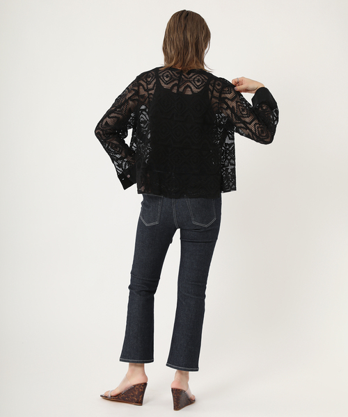 未使用タグ付♡ plage プラージュ RIAM レースシャツ38 アイボリー Plage ＊ R'IAM レース シャツ - メルカリ