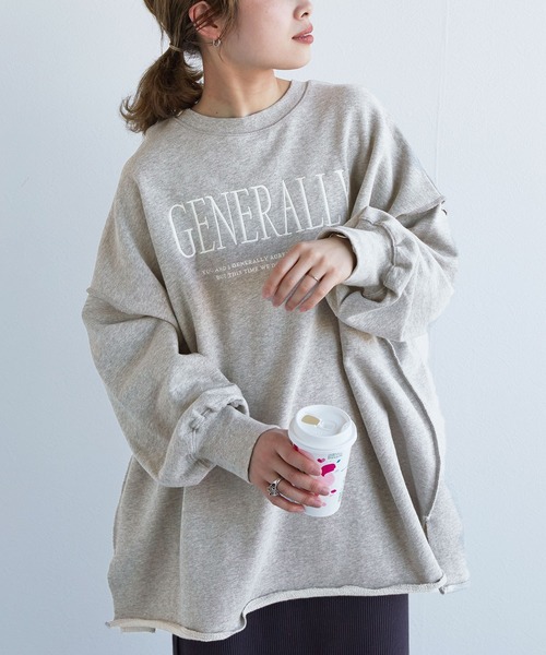 w closet（ダブルクローゼット）の「ロゴ刺繍入りビッグスウェット