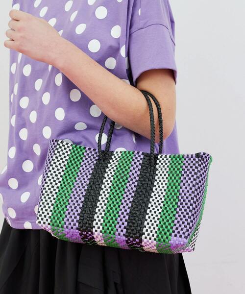 FRAPBOIS（フラボア）の「メルカドバッグ 中 パープル（かごバッグ・レディース・パープル系その他・FREE）」の9枚目の写真