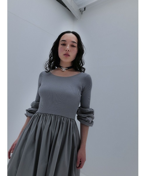 SORIN(ソリン )の「コットンミント コンビドレス(ワンピース・レディース・ライトグレー/ブラック・38)」の10枚目の写真