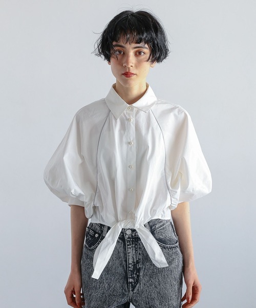 PAGEBOY（ページボーイ）の「デザインヘムブラウス（シャツ/ブラウス・レディース・チェック/オフホワイト・FREE）」の9枚目の写真