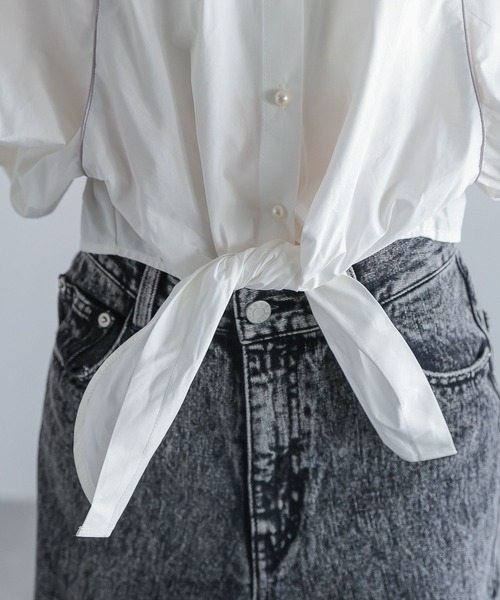 PAGEBOY（ページボーイ）の「デザインヘムブラウス（シャツ/ブラウス・レディース・チェック/オフホワイト・FREE）」の15枚目の写真