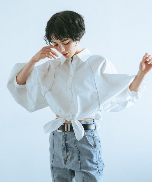 「PAGEBOY」 半袖ブラウス FREE オフホワイト レディース PAGEBOY 「PAGEBOY」 半袖ブラウス FREE オフホワイト