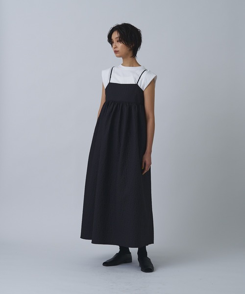 Abor（アボア）の「【Abor】ジャガードキャミドレス（ワンピース・レディース・ブラック/アイボリー・FREE）」の12枚目の写真