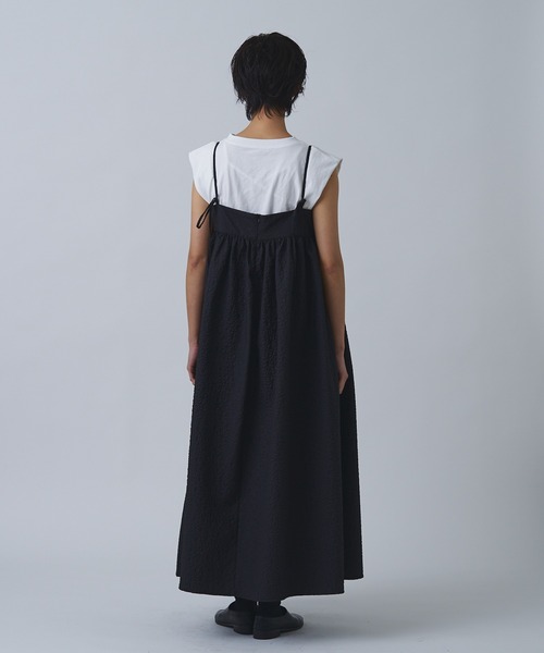 Abor（アボア）の「【Abor】ジャガードキャミドレス（ワンピース・レディース・ブラック/アイボリー・FREE）」の14枚目の写真