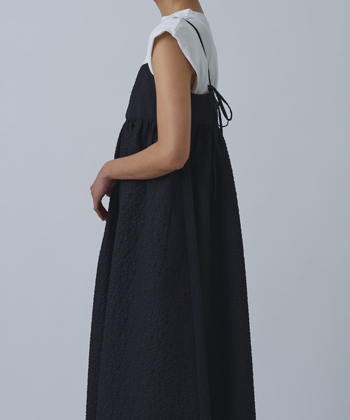 Abor（アボア）の「【Abor】ジャガードキャミドレス（ワンピース・レディース・ブラック/アイボリー・FREE）」の16枚目の写真