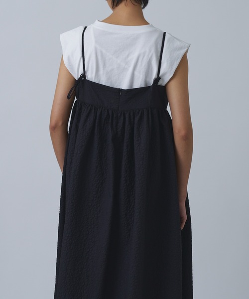 Abor（アボア）の「【Abor】ジャガードキャミドレス（ワンピース・レディース・ブラック/アイボリー・FREE）」の17枚目の写真