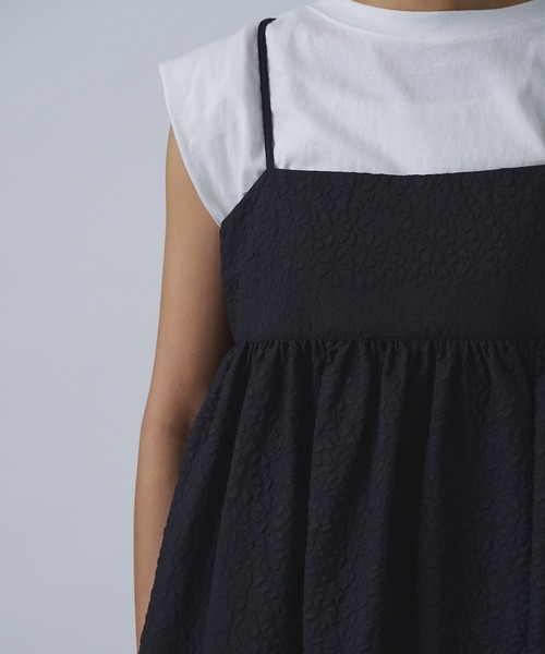 Abor（アボア）の「【Abor】ジャガードキャミドレス（ワンピース・レディース・ブラック/アイボリー・FREE）」の18枚目の写真