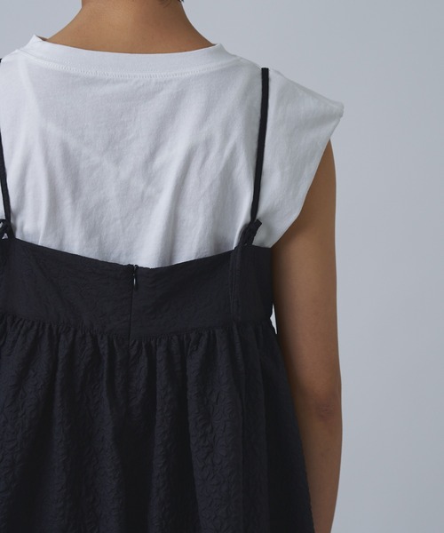 Abor（アボア）の「【Abor】ジャガードキャミドレス（ワンピース・レディース・ブラック/アイボリー・FREE）」の19枚目の写真