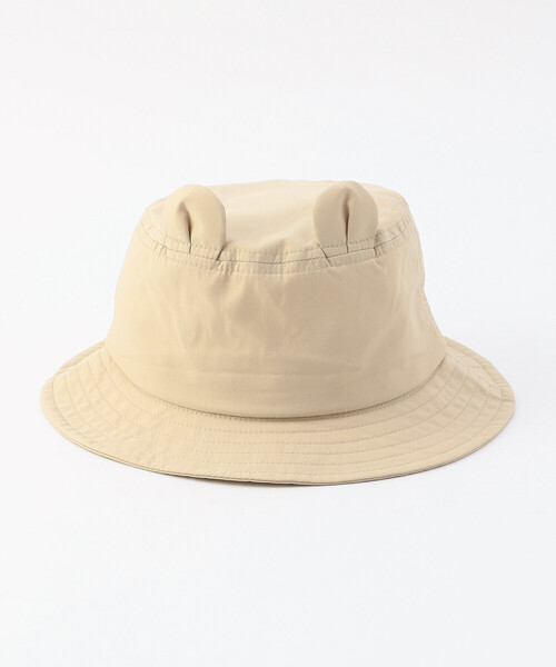 COMME CA ISM(コムサイズム)の「UVカット クマ耳付きハット(ハット・キッズ・ベージュ/ホワイト・MEDIUM/LARGE)」の14枚目の写真